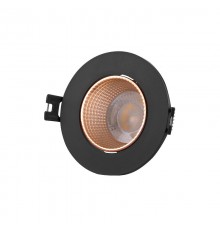 Светильник светодиодный встраиваемый DK3061-BBR , IP20, 10Вт, GU5.3, LED, черный/бронзовый, пластик  DK3061-BBR  DENKIRS