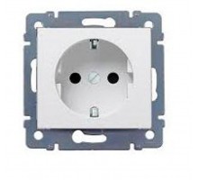 Cariva DIY Розетка 2К+З, нем. Стандарт, слоновая кость  695916  Legrand