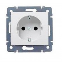 Cariva DIY Розетка 2К+З, нем. Стандарт, слоновая кость  695916  Legrand