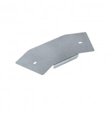 Крышка угла горизонтального 45 градусов Профи INOX (AISI 316) 100 (1,0 мм)  PR16.16944  Промрукав