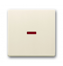 Клавиша для механизма 1-клав.выкл./перекл./кнопки с красной линзой,серия solo/future,цвет savanne/слоновая кость  1751-0-2813   2CKA001751A2813  AB
