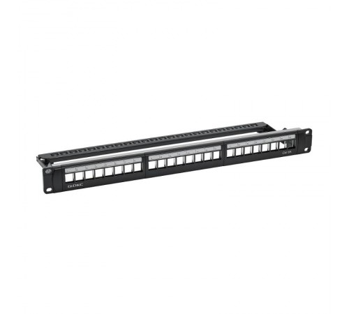 Патч-панель 19",1U,CAT6А, 24 модуля RJ45, неэкранированная  RN6APPU24  DKC