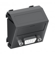 Мультимедийная рамка D-Sub9 Modul45 (черный) (MTS-DB9 S SWGR1)  6104649  OBO Bettermann