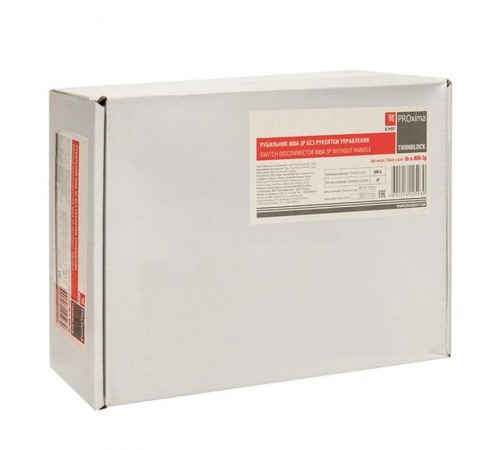 Рубильник 800A 3P без рукоятки управления TwinBlock  tb-s-800-3p  EKF