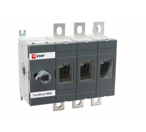 Рубильник 800A 3P без рукоятки управления TwinBlock  tb-s-800-3p  EKF
