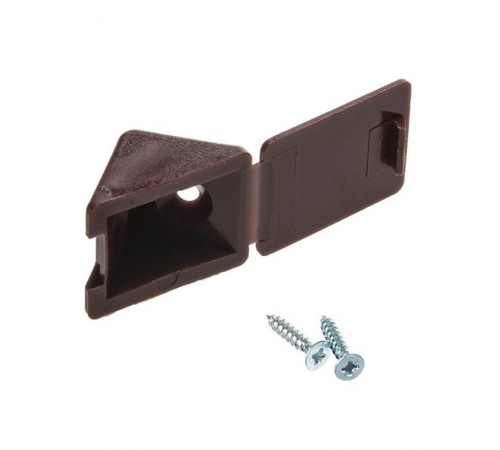 Мебельный уголок с шурупом - дуб (4 шт) - пакет   108985  Tech-KREP