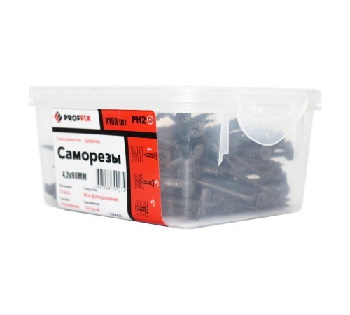 Саморез СГД 4,2х90 усиленный (TWN) (100 шт) - контейнер  146456  PROFFIX