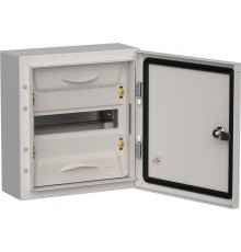 TITAN 5 Корпус металлический ЩРн-12 (1х12) 335х310х140 IP54 серый   TI5-50-N-012-54-7035  IEK