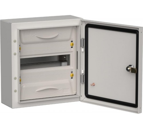 TITAN 5 Корпус металлический ЩРн-12 (1х12) 335х310х140 IP54 серый   TI5-50-N-012-54-7035  IEK