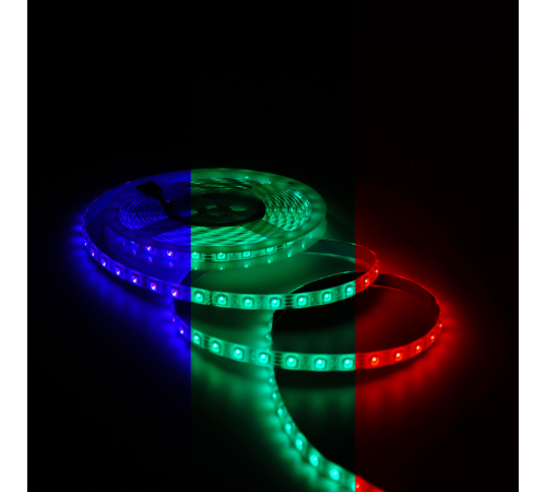 Лента светодиодная Basic в комплекте LED 5050/60 12V 12W/m 780lm/m RGB 10mm IP65 5m 1/50  BT072  Gauss