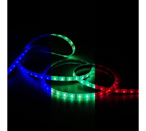 Лента светодиодная Basic в комплекте LED 5050/60 12V 12W/m 780lm/m RGB 10mm IP65 5m 1/50  BT072  Gauss
