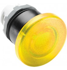 Кнопка MPM1-21Y ГРИБОК желтая (только корпус) без фиксации с под светкой 40мм  1SFA611124R2103  ABB