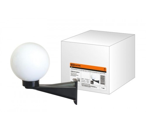 Светильник садово-парковый НБУ 03- 60-200-К шар опал d=200 мм на кронштейне 235 мм IP54  SQ0330-0614  TDM