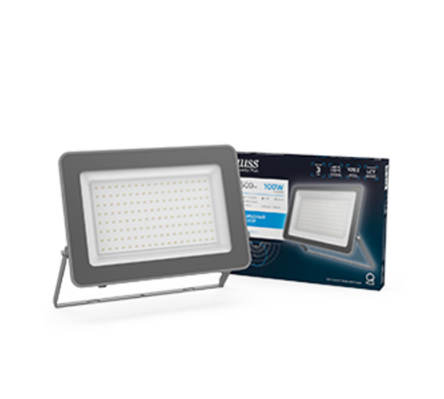 Прожектор светодиодный Qplus 100W 8500lm 6500K 175-265V IP65 графитовый LED 1/4  690511100  Gauss