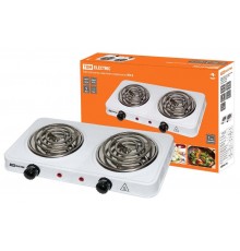 Электроплитка двухконф. ЭПС2 230 В, 2х1 кВт, спираль, белая  SQ2504-0002  TDM