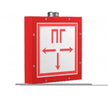 Световой указатель аварийного освещения светодиодный BS-COMPASS-10-S1-ELON Gray 3,9Вт IP65 1ч централизованный накладной  a23416  Белый свет