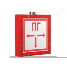 Световой указатель аварийного освещения светодиодный BS-COMPASS-10-S1-ELON Gray 3,9Вт IP65 1ч централизованный накладной  a23416  Белый свет