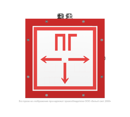 Световой указатель аварийного освещения BS-COMPASS-51-S1-INEXI2  a18793  Белый свет