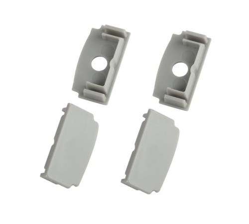 Набор заглушек  6114-3 для профиля 6114 2шт глухие 2шт с отверстием   Б0062815  ЭРА