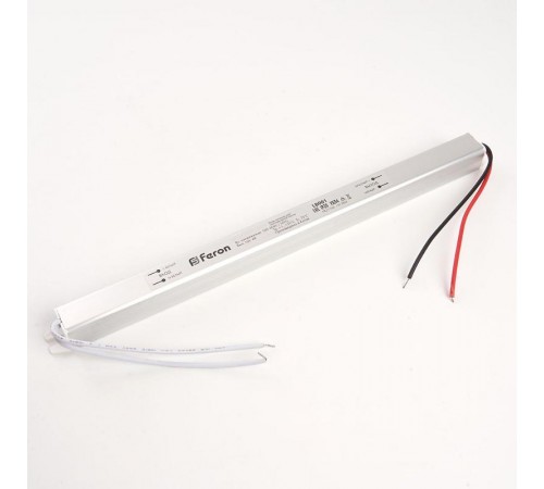 Трансформатор электронный для светодиодной ленты 48W 24V ( ультратонкий драйвер), LB001  48013  FERON
