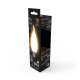 Лампа светодиодная Filament Свеча на ветру 9W 590lm 3000К Е14 milky LED 1/10/50  104201109  Gauss