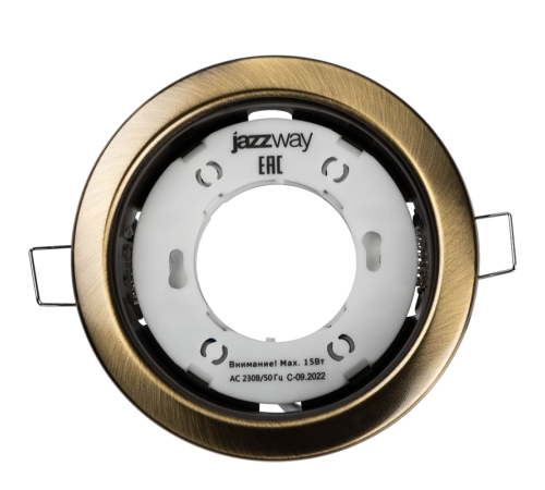 Светильник точечный встраиваемый под лампу ДВО PGX53 10639.28 15Вт GX53 IP20 бронза матовая  1016881  Jazzway