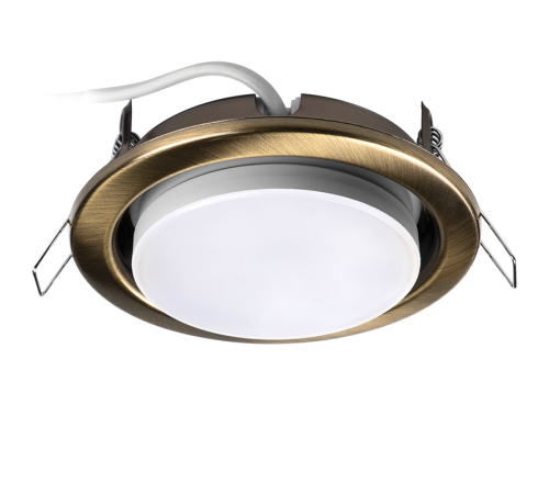 Светильник точечный встраиваемый под лампу ДВО PGX53 10639.28 15Вт GX53 IP20 бронза матовая  1016881  Jazzway