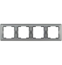 РГ-4-БА Рамка 4 мест. гориз. BOLERO антрацит  EMB40-K95  IEK