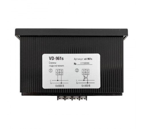 Вольтметр VD-961s цифровой на панель 96x96 (квадратный вырез) однофазный в коротком корпусе PROxima  VD-961s  EKF