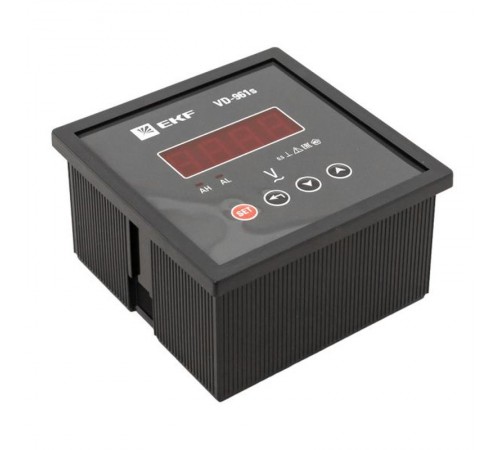 Вольтметр VD-961s цифровой на панель 96x96 (квадратный вырез) однофазный в коротком корпусе PROxima  VD-961s  EKF