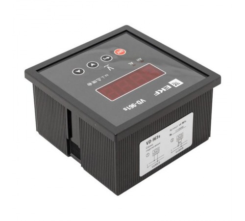 Вольтметр VD-961s цифровой на панель 96x96 (квадратный вырез) однофазный в коротком корпусе PROxima  VD-961s  EKF