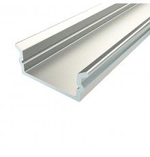 Профиль алюминиевый для светодиодной ленты накладной  1606-2, 2 метра  146-249  REXANT