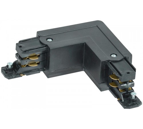 Соединитель L-образный внутренний для трехфазного шинопровода осветительного черный  LPK0D-SLV-3-K02  IEK