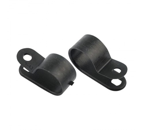 Кабельная скоба под винт 16 мм, черная, упаковка 50 шт.  07-4416-1  REXANT