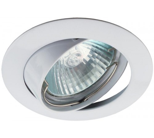 Светильник точечный встраиваемый под лампу KL1A 50Вт MR16 белый литой  C0043658  ЭРА