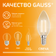 Лампа светодиодная   Filament Elementary Свеча 10W 650lm 2700К Е14 LED 1/10/100  32110  Gauss