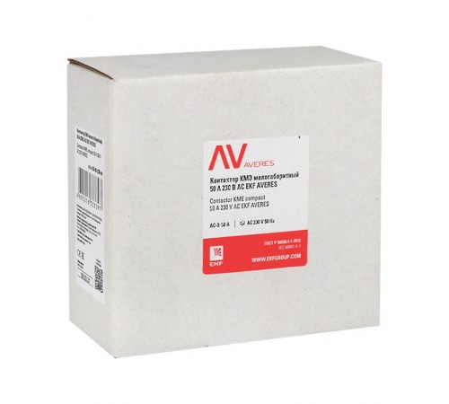 Контактор КМЭ 50А 400В АС EKF AVERES  ctr-s-50-00-400-av  EKF
