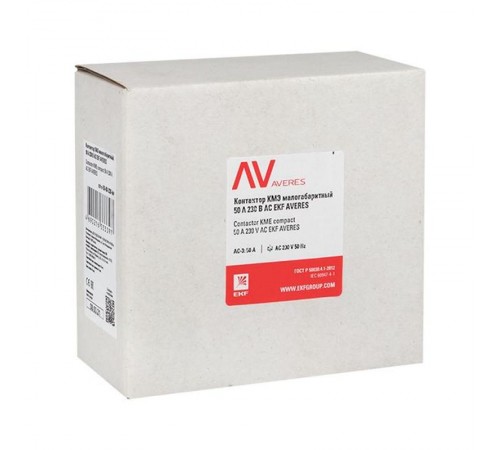 Контактор КМЭ 50А 400В АС EKF AVERES  ctr-s-50-00-400-av  EKF