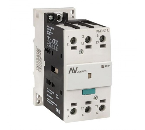 Контактор КМЭ 50А 400В АС EKF AVERES  ctr-s-50-00-400-av  EKF
