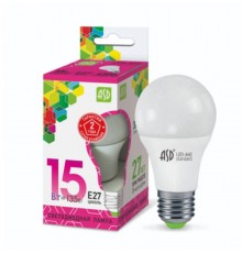 Лампа светодиодная LED-A60-standard 15Вт 230В Е27 6500К 1350Лм  4690612014203  ASD