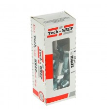 Болт DIN933 с шестигранной головкой оцинк. М10х20 (25 шт) - коробка с ок. Tech-K ( 0,537 кг)  105214  Tech-KREP