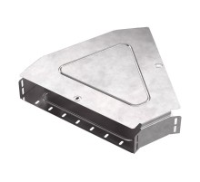 Угол горизонтальный 45 градусов с крышкой Стандарт 400х80   PR16.0614  Промрукав