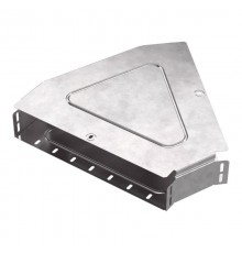 Угол горизонтальный 45 градусов с крышкой Стандарт 400х80   PR16.0614  Промрукав