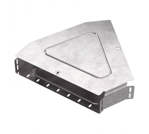 Угол горизонтальный 45 градусов с крышкой Стандарт 400х80   PR16.0614  Промрукав