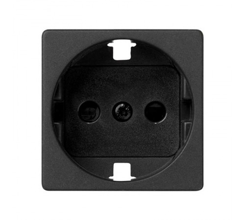 Simon 27 Накладка на розетку с заземляющим контактом, сменная, S27, графит  2700041-038  Simon