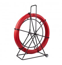 Протяжка кабельная (УЗК в тележке), стеклопруток d=11,0 мм, 100 м красная  47-1110  REXANT