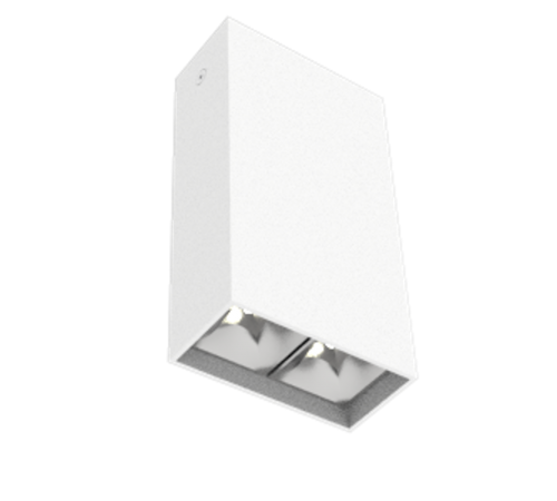 Светодиодный светильник DL-Box Reflect Multi 1x2 накладной 8 Вт 3000 К 80х40х150 мм RAL9003 белый муар DALI  V1-R0-00251-20D23-2000830  VARTON