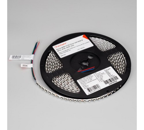 Лента светодиодная MINI-F120-5mm 24V RGB (8 W/m, IP20, 3535, 5m) (arlight, узкая)  025707(2)  Arlight