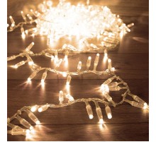 Гирлянда Кластер 10 м, 400 LED, прозрачный ПВХ, IP65, соединяемая, цвет свечения теплый белый  303-646  NEON-NIGHT