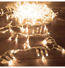 Гирлянда Кластер 10 м, 400 LED, прозрачный ПВХ, IP65, соединяемая, цвет свечения теплый белый  303-646  NEON-NIGHT